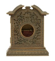 Lot 278 - A Chinese Canton boxwood pocket watch night stand
