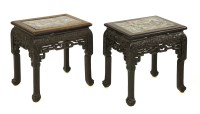 Lot 284 - Two Chinese vase stands