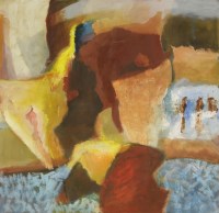 Lot 211 - Anthony (Tony) Underhill (1923-77) was as Australian artist who came to London after the Second World War. A political radical sacked as a lecturer for supporting student protests