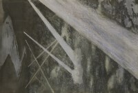 Lot 90 - Rudolf Helmet Sauter (1895-1977)
BARBED WIRE ON A SEAFRONT;
SEARCH LIGHTS OVER AN ESTUARY
Two