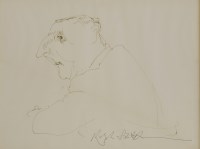 Lot 172 - Ralph Steadman (b.1936)
A MAN IN PROFILE
Signed l.r.