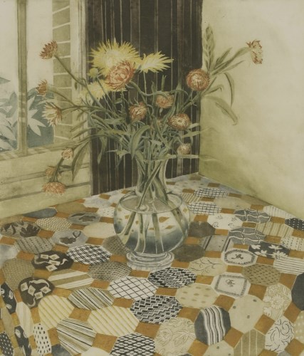 Lot 23 - Richard Bawden (b.1936)
FLOWERS AND PATCHWORK
Etching and aquatint