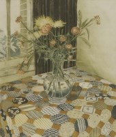 Lot 23 - Richard Bawden (b.1936)
FLOWERS AND PATCHWORK
Etching and aquatint