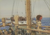 Lot 120 - Claude Muncaster RSW (1903-1974)
'SUNLIGHT ON DECK'
Signed l.r.