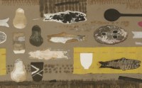Lot 109 - William Hunter Littlejohn RSA (1929-2006)
STILL LIFE WITH FISH
Signed and dated 1986 l.r.