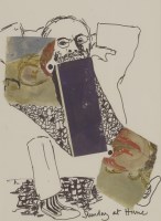 Lot 39 - Olive Cook (1912-2002)
'SUNDAY AT HOME' - PORTRAIT OF EDWIN SMITH (1912-1971)