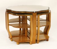 Lot 260 - An Art Deco bird's-eye maple nest of tables