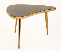 Lot 310 - A birchwood and ebonised coffee table
