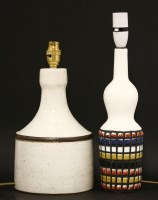 Lot 424 - An Italian stoneware lamp base
