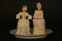 Lot 348 - A pair of Minton Snuffers ‘The Rivals’