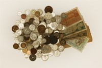 Lot 128 - A collection of British and world coins