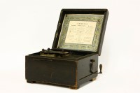 Lot 378 - A music box