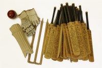 Lot 370 - A quantity of Nicolls miniature cricket bats