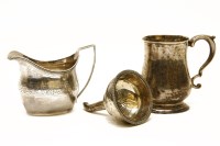 Lot 314 - A Georgian silver milk jug