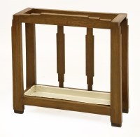 Lot 223 - An Art Deco oak umbrella stand