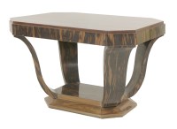 Lot 174 - An Art Deco Macassar centre table