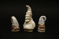 Lot 336 - A Goss porcelain snuffer in the form of 'Mr Punch'