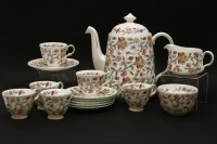 Lot 557 - A Minton Haddon Hall six place coffee set