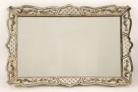 Lot 262 - A Venetian verre églomisé mirror