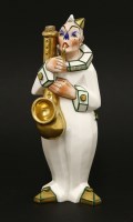 Lot 122 - A French Art Deco porcelain atomiser
