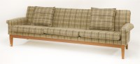 Lot 301 - A Danish tartan 'Model 280' three-seater settee