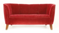 Lot 201 - An Art Deco banana settee