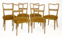 Lot 296 - A set of six Italian dining chairs