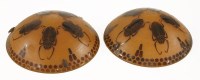 Lot 143 - A pair of Le Verre cameo plafonniers