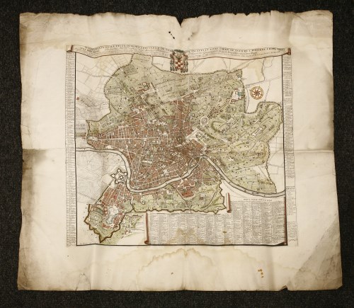Lot 19 - 1- Domenico Rossi / Antonio Barbey: Nuova Pianta Della Citta Di Roma Coll'Indice De Tempij Palazzi Et Altre Fabriche Antiche E Moderne