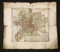 Lot 19 - 1- Domenico Rossi / Antonio Barbey: Nuova Pianta Della Citta Di Roma Coll'Indice De Tempij Palazzi Et Altre Fabriche Antiche E Moderne