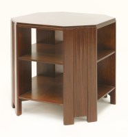 Lot 179 - A mahogany octagonal book table