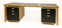 Lot 486 - A beech desk