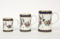Lot 361 - A graduated set of three mugs
