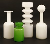 Lot 619 - Four Scandinavian cased glass items