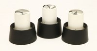 Lot 546 - Three Danish black and white pendant ceiling shades