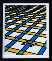 Lot 442 - Patrick Caulfield (1936-2005)
AND I AM ALONE IN MY HOUSE;
AH! STORM CLOUDS RUSHED FROM THE CHANNEL COASTS;
AH! THIS LIFE IS SO EVERYDAY;
I'VE ONLY THE FRIENDSHIP OF HOTEL ROOMS;
Four screenprints