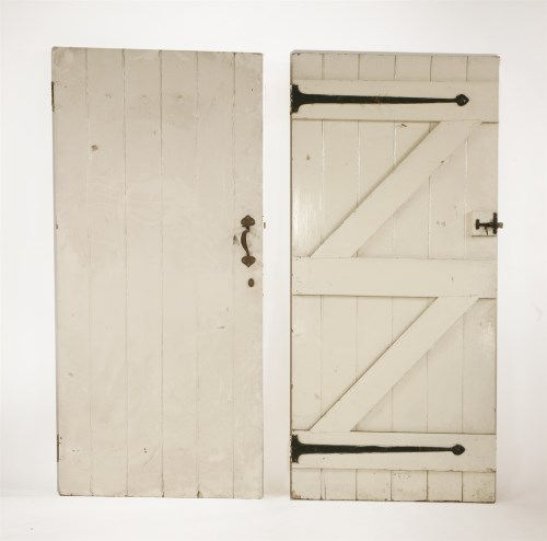 Lot 51 - A collection of fourteen Arts and Crafts painted doors