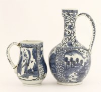Lot 294 - A Japanese Arita blue and white ewer