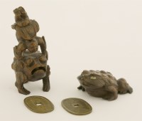 Lot 339 - A Japanese bamboo Gama Sennin