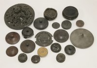 Lot 429 - A collection of Chinese wood lids and stands
