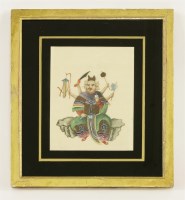 Lot 242 - An album of twelve Chinese pith paper paintings