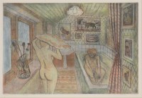 Lot 21 - Richard Bawden (b.1936)
'BATHTIME'
Etching and aquatint