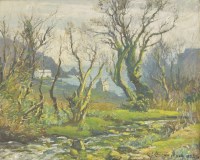 Lot 369 - Samuel John Lamorna Birch RA RWS (1869-1955)
'WHEN DAFFODILS PEEP THRO'
Signed and dated 1932 l.r.