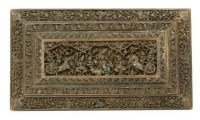 Lot 256 - An Indian hardwood plaque