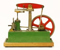 Lot 92 - A Stuart live steam single cylinder beam engine
