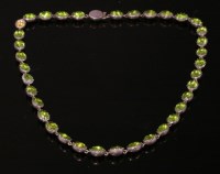 Lot 13 - A silver paste rivière