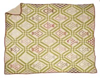 Lot 1222 - An American patchwork quilt