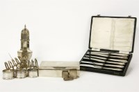 Lot 160 - A group of miscellaneous silver