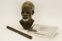 Lot 177 - A sterling silver cigarette box