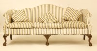 Lot 491 - A Georgian style stick camel back settee